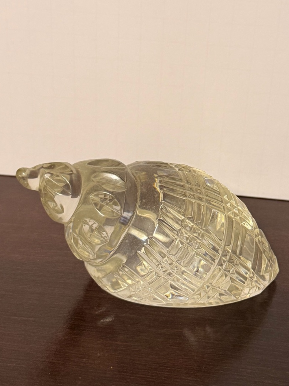 Waterford crystal sea shell paperweight